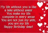 Happy Birthday Quotes for My Wife You Make My Life Complete Quotes Quotesgram