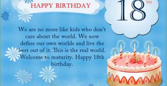 Happy Birthday Quotes for Parents 18th Birthday Wishes for son Daughter Happy Birthday