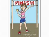 Happy Birthday Quotes for Runners Runner Birthday Card Woman Runner Marathon Runner Jogging