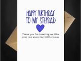 Happy Birthday Quotes for Stepdad Funny Cute Birthday Card for Your Step Dad Thank You