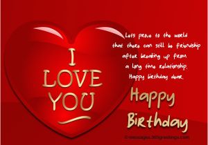 Happy Birthday Quotes for the Man I Love Birthday Wishes for Ex Boyfriend 365greetings Com