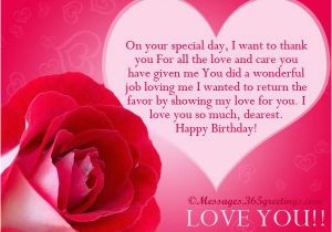 Happy Birthday Quotes for Your Love Love Birthday Messages 365greetings Com