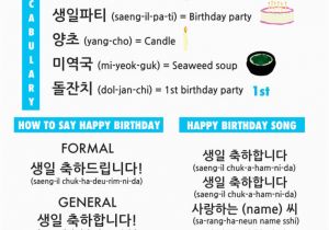 Happy Birthday Quotes In Korean How to Say Happy Birthday In Korean Learn Basic Korean