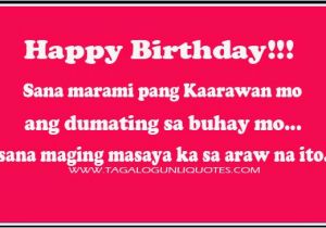 Happy Birthday Quotes Tagalog Filipino Birthday Quotes Quotesgram