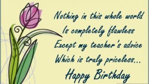 Happy Birthday Quotes to A Teacher Birthday Quotes for Teachers Quotesgram