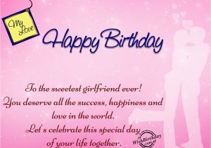 Happy Birthday Quotes to My Girlfriend Happy Birthday to My Sweetest Girlfriend Wishbirthday Com