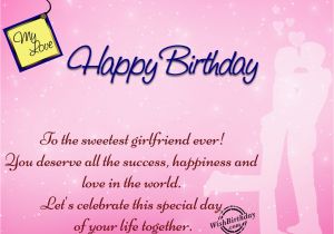 Happy Birthday Quotes to My Girlfriend Happy Birthday to My Sweetest Girlfriend Wishbirthday Com