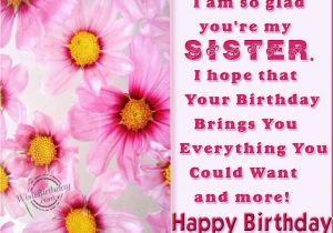 Happy Birthday Quotes to Your Sister Dear Sister Happy Birthday Quote Wallpaper