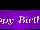 Happy Birthday Ribbon Banner Clipart Happy Birthday Purple Banner Png Clip Art Gallery