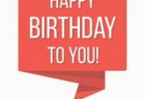 Happy Birthday Ribbon Banner Clipart Happy Birthday Red Waving Ribbon Banner Illustration