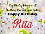 Happy Birthday Rita Quotes Happy Birthday Rita
