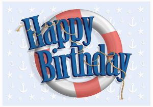 Happy Birthday Sailor Quotes Nautical Birthday Card On Behance