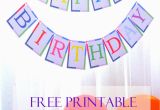 Happy Birthday Signs Printable Free Free Printable Birthday Banner