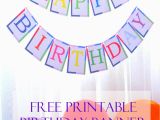 Happy Birthday Signs Printable Free Free Printable Birthday Banner