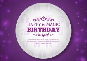 Happy Birthday Sparkling Cards Sparkling Birthday Card Vector Free Download