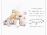 Happy Birthday Special Daughter Quotes Sending Wishes for A Beautiful Day to A Daughter