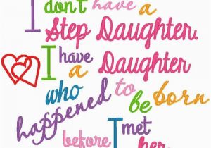 Happy Birthday Step Daughter Quotes Step Daughter Saying by Nnkidsembroidery On Etsy