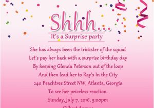Happy Birthday Surprise Quotes Birthday Party Invitation Quotes Best Happy Birthday Wishes