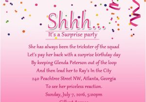 Happy Birthday Surprise Quotes Birthday Party Invitation Quotes Best Happy Birthday Wishes