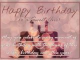 Happy Birthday Sweet Quotes for Her Happy Birthday to A Sweet One Free Happy Birthday Ecards