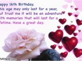 Happy Birthday Sweet Sixteen Quotes 16th Birthday Wishes