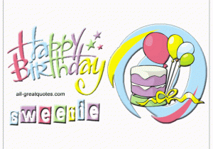 Happy Birthday Sweetie Quotes Happy Birthday Sweetie