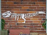 Happy Birthday T Rex Banner Amazon Com 3d Dinosaur Happy Birthday Banner Dinosaur