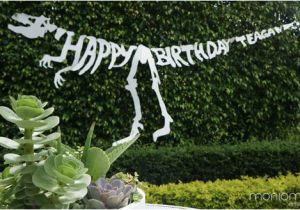 Happy Birthday T Rex Banner Dino Shin Dig Happy Birthday Birthdays and Banners
