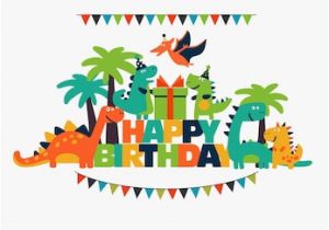 Happy Birthday T Rex Banner Dinosaur Birthday Images Stock Photos Vectors