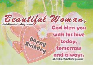 Happy Birthday to A Beautiful Woman Quotes Christian Birthday Free Cards 2017