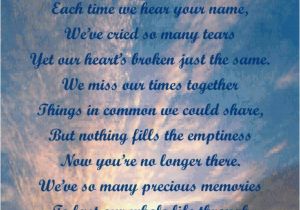 Happy Birthday to A Friend who Passed Away Quotes Happy Birthday Quotes for Brother who Passed Away Image