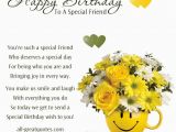 Happy Birthday to A Special Friend Quotes Verse for Card Best Girl Friend 80 Birthday Verse