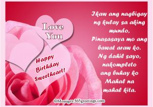 Happy Birthday to Me Quotes Tagalog Birthday Message for My Boyfriend Tagalog First Birthday