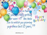 Happy Birthday to My 10 Year Old son Quotes 10 Year Old Birthday Quotes Quotesgram