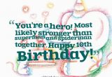 Happy Birthday to My 10 Year Old son Quotes Happy 10th Birthday son Quotes Quotesgram