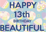 Happy Birthday to My 13 Year Old Daughter Quotes Happy 13th Birthday Beautiful Girl Poster Kaur Keep