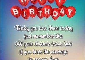 Happy Birthday to My 3 Year Old Daughter Quotes Happy 3rd Birthday Wishes Images Quotes for Boy or Girl