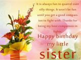 Happy Birthday to My Baby Sister Quotes Happy Birthday My Little Sister Pictures Photos and