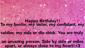 Happy Birthday to My Bestie Quotes Rider to My Bestie Quotes Quotesgram