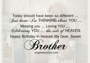 Happy Birthday to My Brother In Heaven Quotes Brother Birthday In Heaven Heaven Images Free Birthday