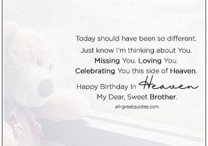 Happy Birthday to My Brother In Heaven Quotes Happy Birthday In Heaven My Dear Sweet Brother In Heaven