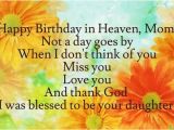 Happy Birthday to My Daughter In Heaven Quotes Happy Birthday On Heaven Mom From Your Daughter Pictures