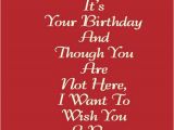 Happy Birthday to My Late Mother Quotes Items Similar to Happy Birthday Card to A Deceased Mom