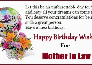Happy Birthday to My Mother In Law Quotes Happy Birthday Quotes for Mom In Law