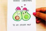 Happy Birthday to My Other Half Quotes Funny Christmas Card Boyfriend Merry Christmas to My