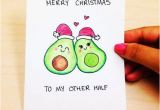 Happy Birthday to My Other Half Quotes Funny Christmas Card Boyfriend Merry Christmas to My