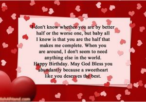Happy Birthday to My Other Half Quotes Romantic Birthday Wishes for Fiance Male