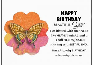 Happy Birthday to My Sister In Heaven Quotes Free Birthday Cards for Facebook Online Friends Family