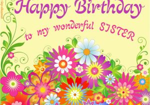 Happy Birthday to My Sister Quotes and Images Happy Birthday Sister Free Freeting Online Ecard