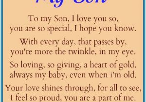 Happy Birthday to My son Quote Dear son Quotes Quotesgram